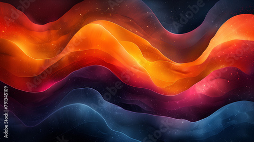 abstract vibrant background with waves
