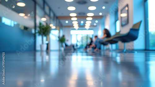 waiting area office blur view office business concept  