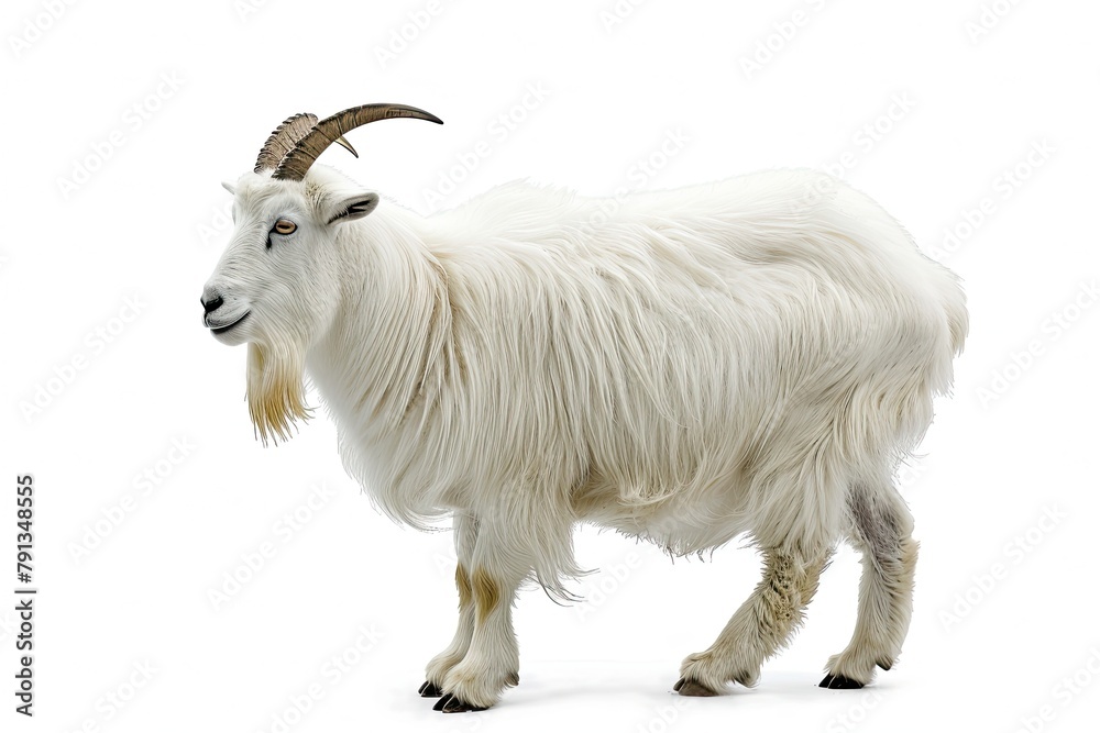 Alpine Goat, isolated on white Alpine Goat, isolated on white
