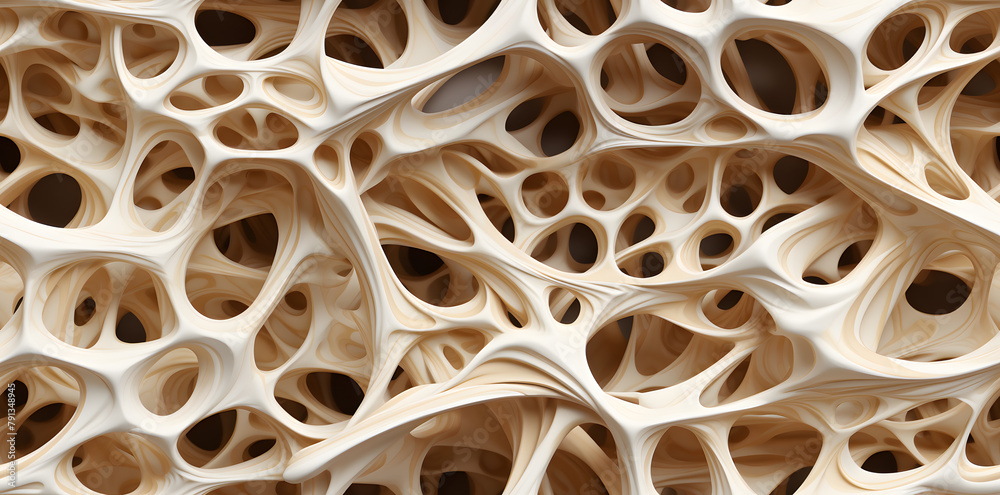 Bone tissue human skeleton under microscope, cells structure, medical science biology background Organic calcium material Bone tissue human skeleton under microscope, cells structure, medical science biology background Organic calcium material