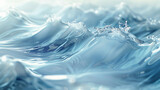 water flow in soothing blue and white