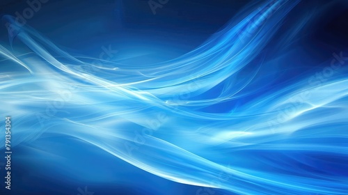 abstract blue background with smooth lines