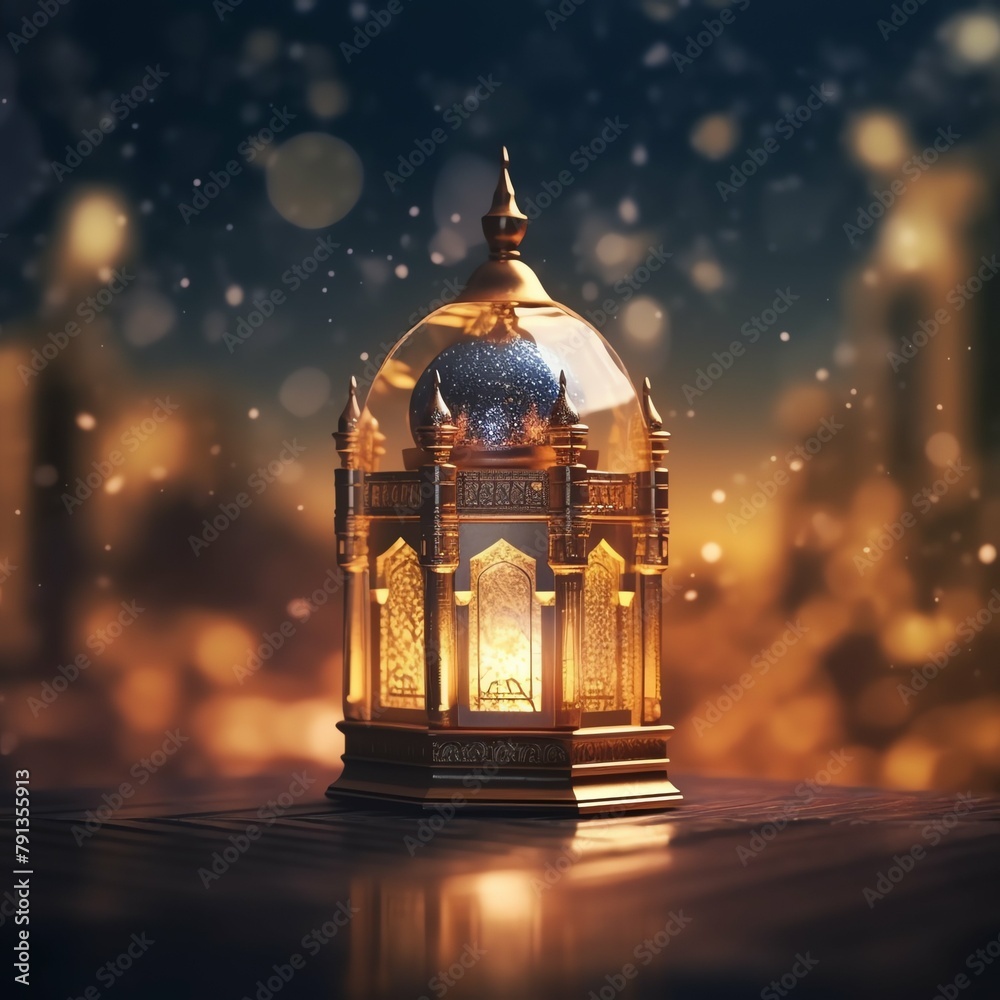 Eid mubarak and ramadan kareem greetings with islamic lantern and mosque. Eid al fitr background Eid mubarak and ramadan kareem greetings with islamic lantern and mosque. Eid al fitr background