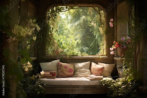 Secret Garden Nook: Photograph the decor in a secluded garden nook.