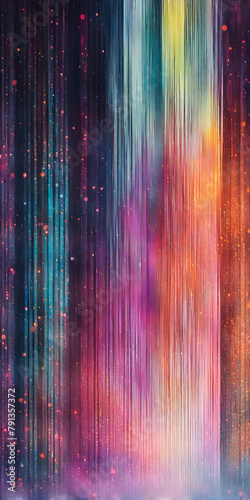 An abstract composition featuring financial technology elements with soft-focused bokeh and selective elements