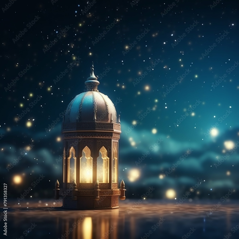 Eid mubarak and ramadan kareem greetings with islamic lantern and mosque. Eid al fitr background Eid mubarak and ramadan kareem greetings with islamic lantern and mosque. Eid al fitr background