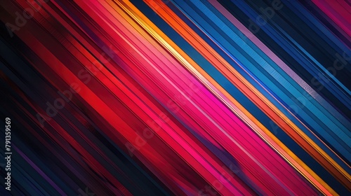 Background with color lines. Different shades and thickness  Abstract rainbow colorful diagonal stripes pattern background with blur and vintage effect  mulberry and medium aqua marine colors 