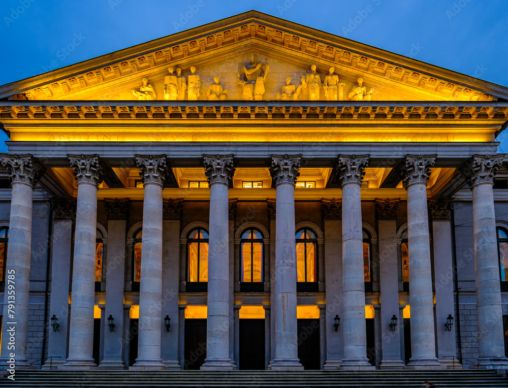 Fototapeta premium famous munich residenz at the max joseph platz square