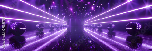 Purple illumination in club object background, Purple Hues: Atmospheric Club Object Background photo
