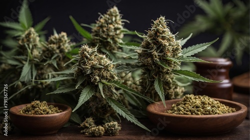 Beautiful Cannabis buds photo