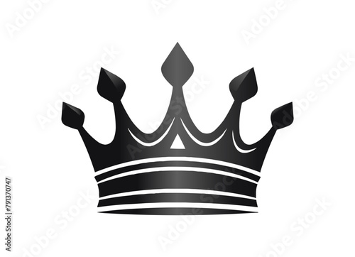 crown isolated on white- vector icon