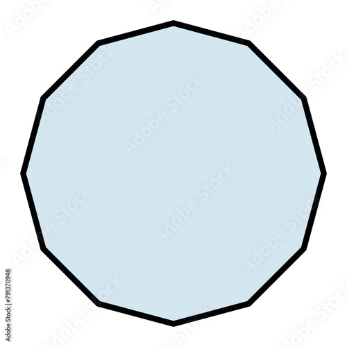 Dodecagon 2D geometry vector shape