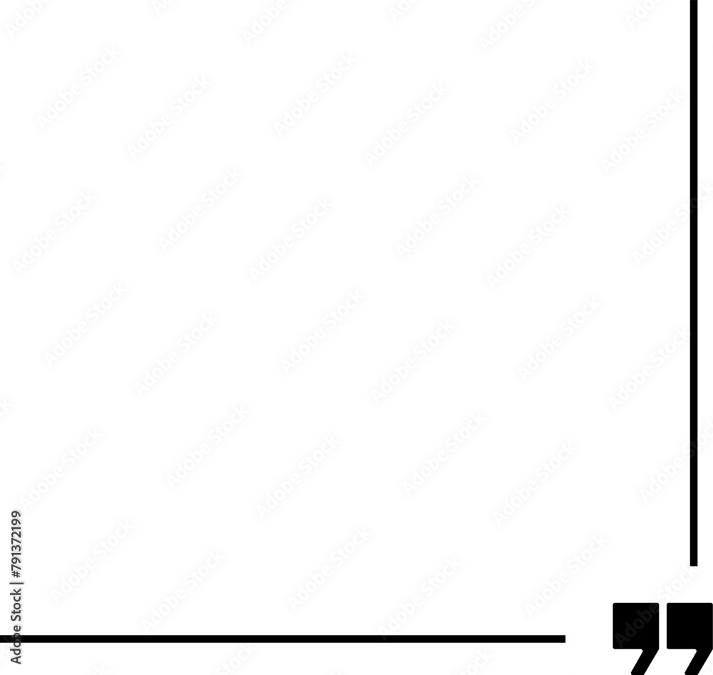 Obraz premium Quote box frame icon set. Quote symbol and mark quote. Quote frames. Comment, text box. Speech bubbles with quotation marks. Blank text message box for quotes. Blog post template. Vector illustration.