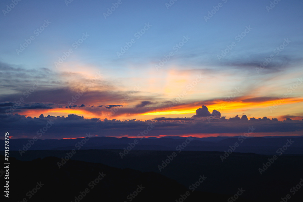 Fototapeta premium sunset in the city