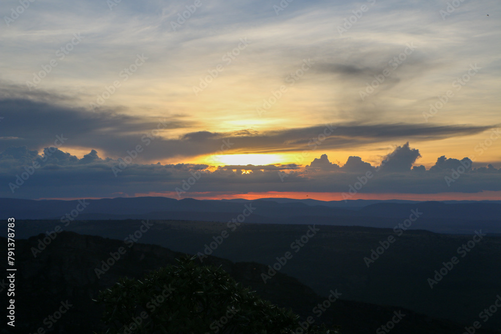 Fototapeta premium sunrise in the mountains