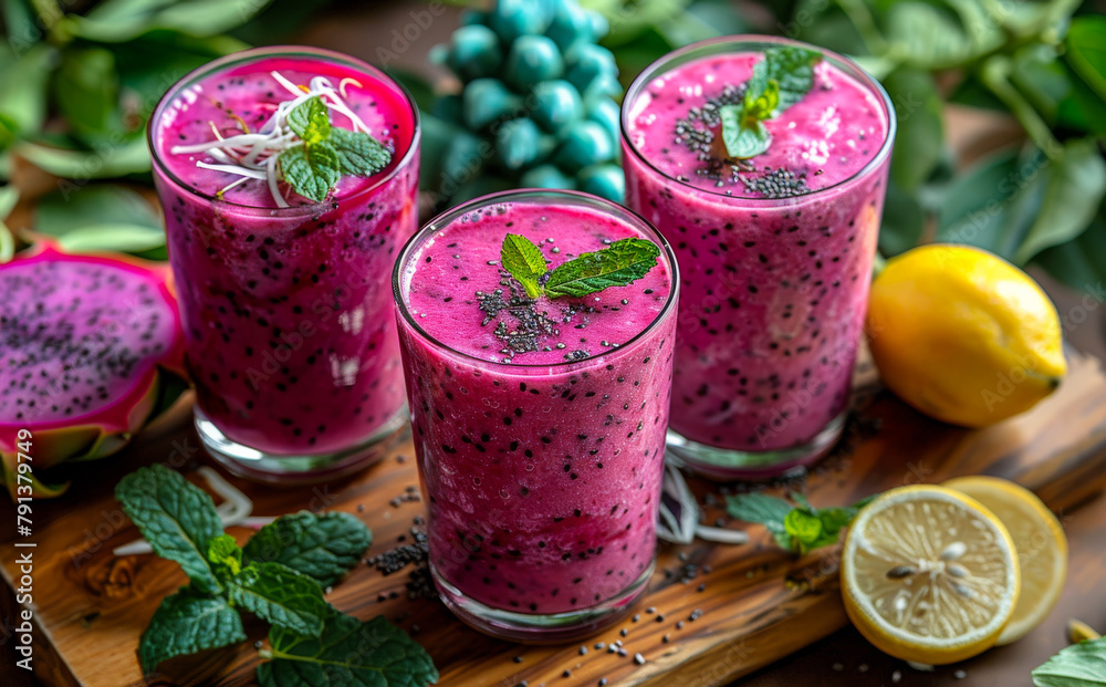 Dragon fruit smoothies are great way to get your daily dose of vitamin C Dragon fruit smoothies are great way to get your daily dose of vitamin C