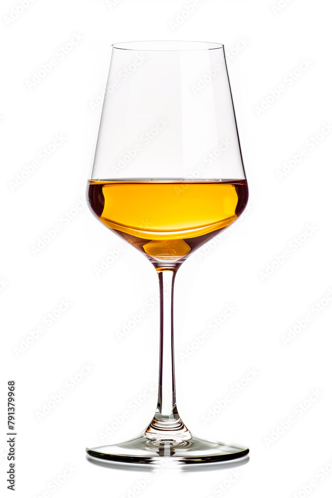 A glass with white wine isolated on white background. Rose wine splashing in glassware. A glass with white wine isolated on white background. Rose wine splashing in glassware.