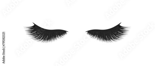 Eyelashes extension tools set vector illustration. Lashes collection different forms, volume, size for cosmetic procedures laminating, extension, staining and curling. Makeup accessoires isolated.