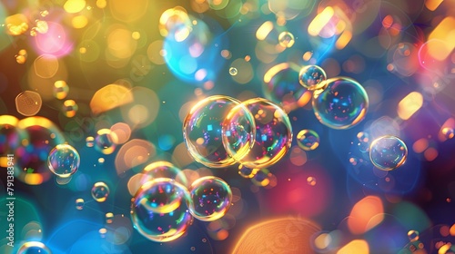 abstract background with bubbles