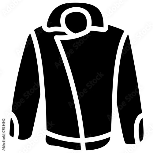 Winter Jacket Glyph Icon