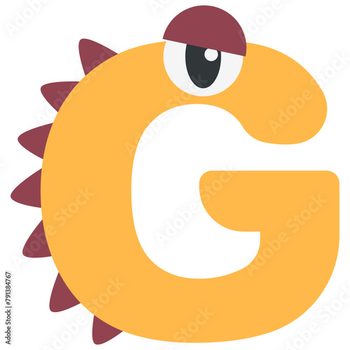 Kids Monster Letter G