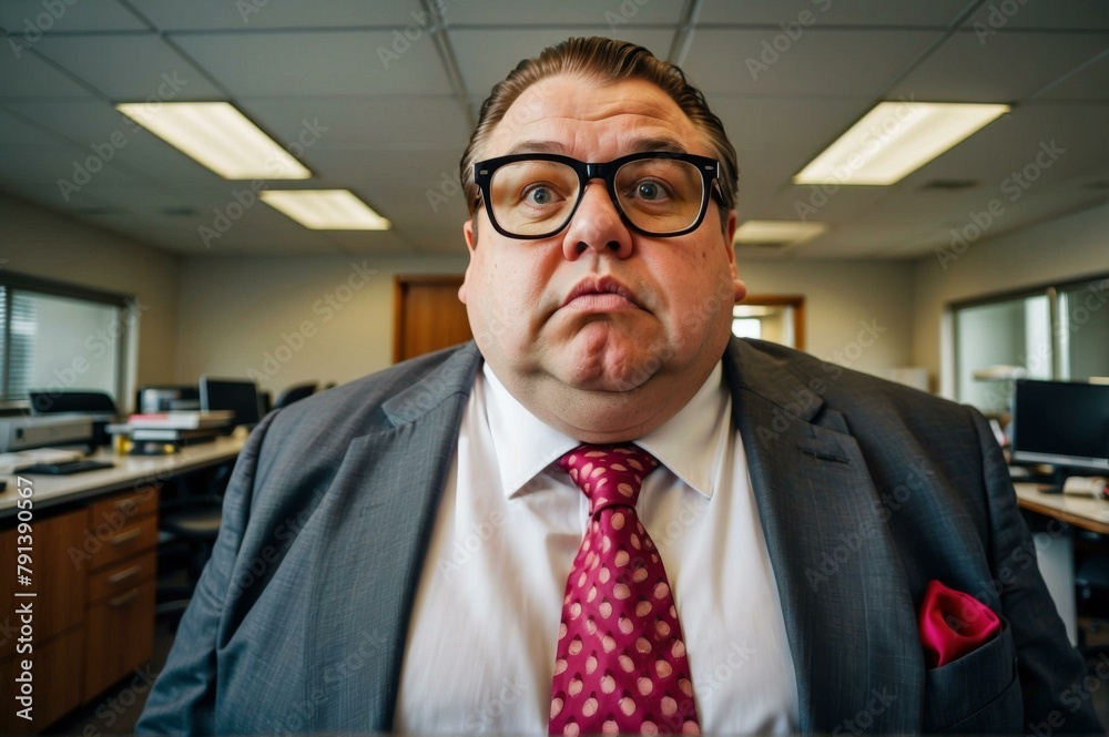 A man in a suit and tie looking at the camera. Generative AI. A man in a suit and tie looking at the camera. Generative AI.