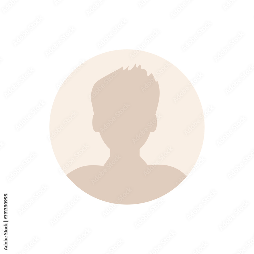 Vector flat illustration. Stylish pastel profile of a man. Avatar, user profile, person icon, silhouette, profile picture. Suitable for social media profiles, icons, screensavers and as a template. Vector flat illustration. Stylish pastel profile of a man. Avatar, user profile, person icon, silhouette, profile picture. Suitable for social media profiles, icons, screensavers and as a template.