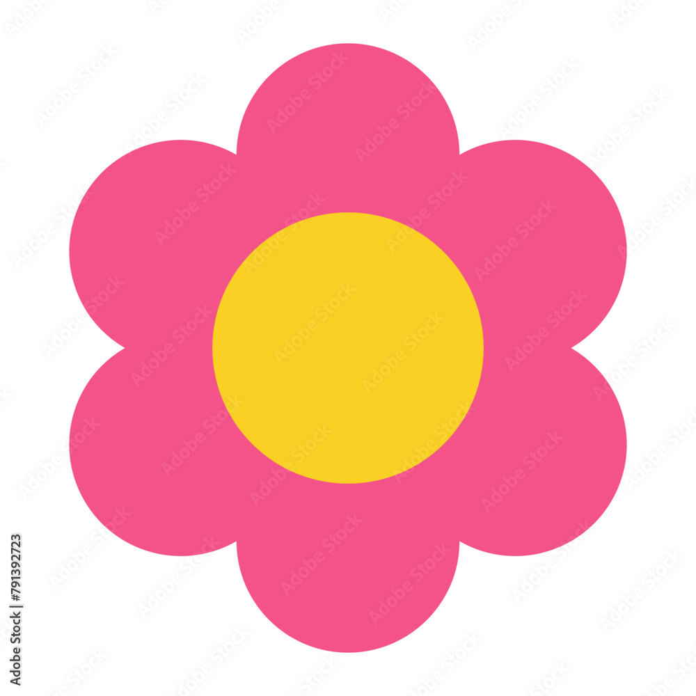 cute Flower Doodle Decorative Element. cute Flower Doodle Decorative Element.