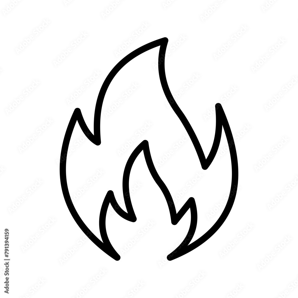Fire flame icon color editable Fire flame icon color editable