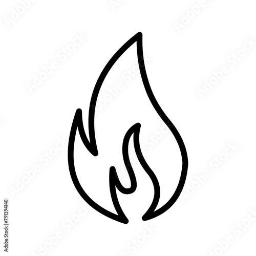 Fire flame icon color editable