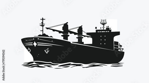 Ship icon isolated sign symbol vector illustration