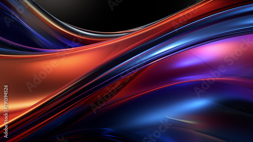 3d Illustration of a futuristic wave background; featuring dynamic; abstract waves.