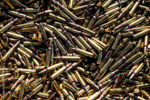 Ammunition, cartridges, bullets for automatic weapons machine gun