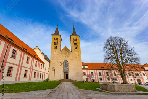 Premonstratensian Monastery from 12th century. Milevsko, Czech Republic. photo