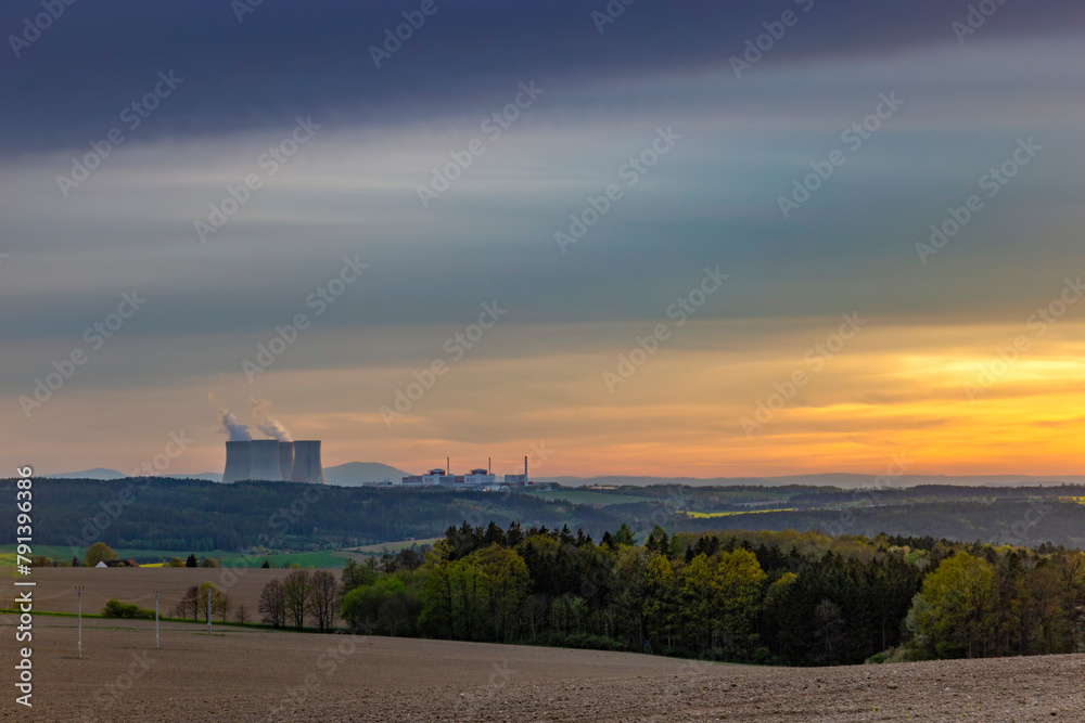 Temelin nuclear power station. Czechia .