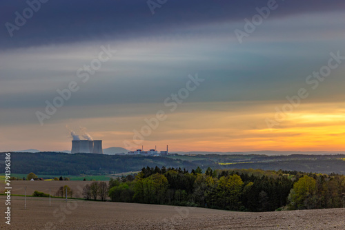 Temelin nuclear power station. Czechia .
