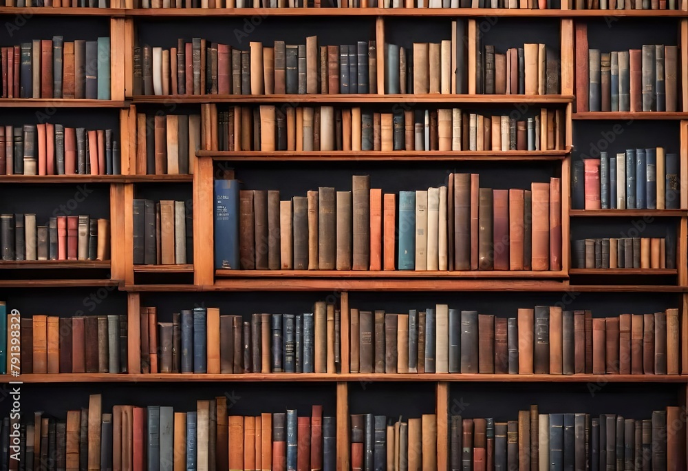 books in a library books in a library