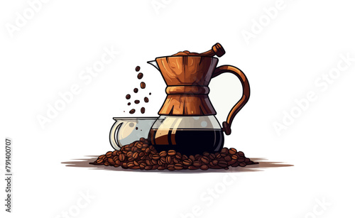 ced coffee isolated vector style with transparent background illustration
