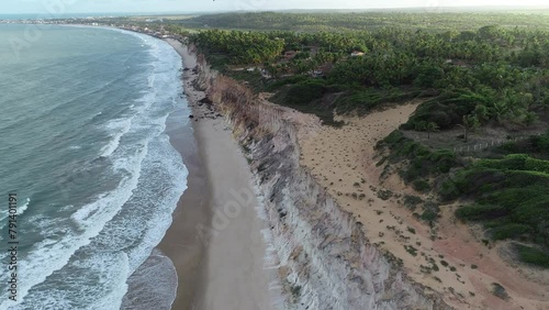 Aerial view of Jerimum Beach - Baía da Traição, Paraíba, Brazil photo