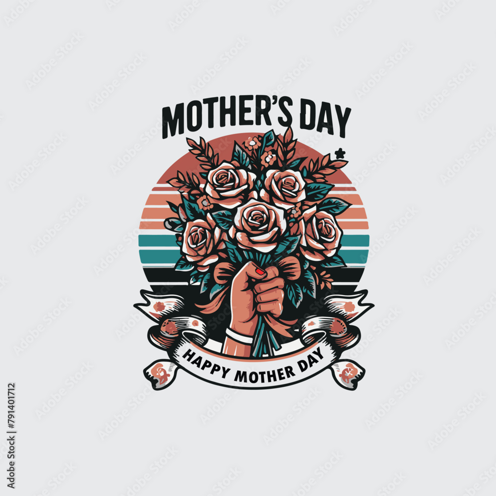 Fototapeta premium mother day t-shirt