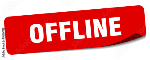 offline sticker. offline label