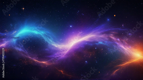 Colorful abstract space background, colorful universe background