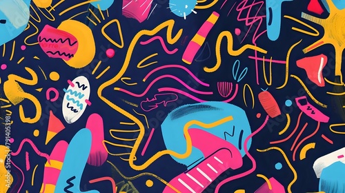 Creative Street Art: Dynamic and Vibrant Neon
