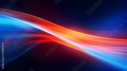 Modern abstract high-speed light effect. Abstract background with curved beams of light. Technology futuristic dynamic motion. Movement pattern for banner or poster design background concept.