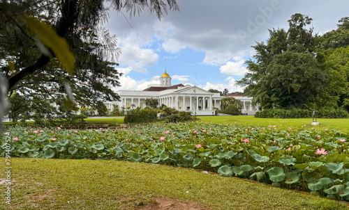 Bogor, West Java, Indonesia, 21 April 2024, Bogor presidential palace, also known as the Istana Bogor