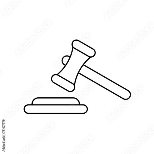 Gavel icon vector for web and mobile app