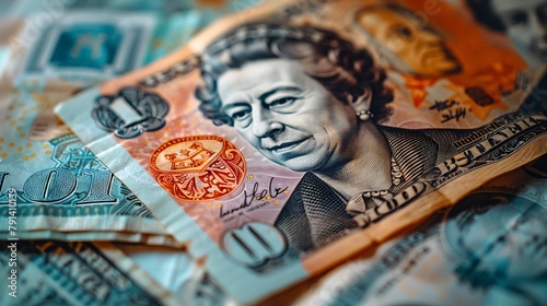 A woman's face is on a ten dollar bill photo