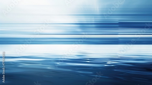 Abstract Horizontal Lines. Image in blue and white colors ,abstract blue background with some smooth lines in it and some motion blur ,concept of relax with the ocean texture background abstract 
