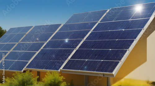 Clean Energy from the Sun: Solar panels harness sunlight to generate electricity, promoting eco-friendly power solutions