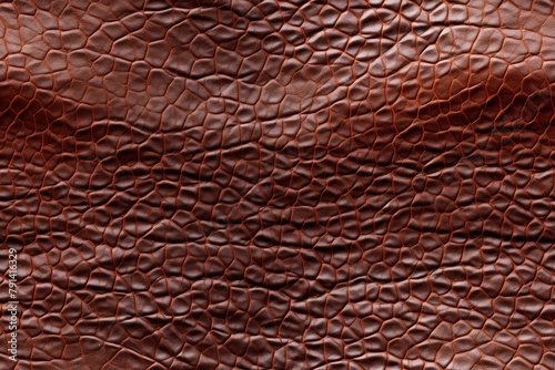 A textured leather, showcasing its grain patterns, natural wrinkles, and rich, tactile surface.